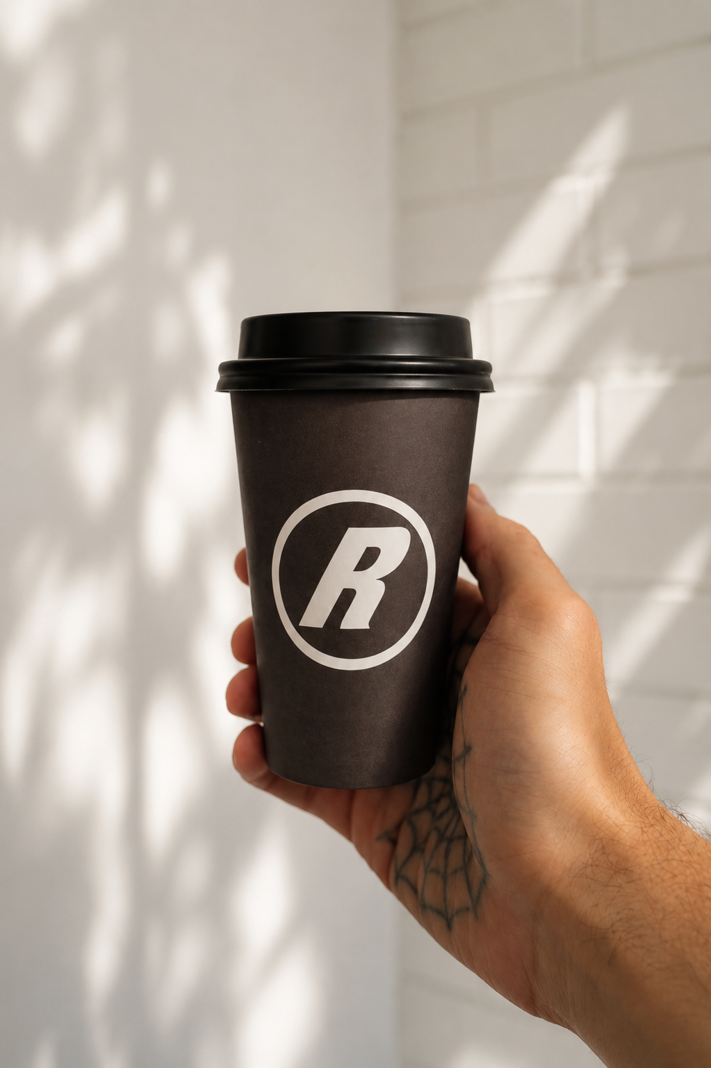 Custom printed single wall coffee cup, Relaxed Espresso